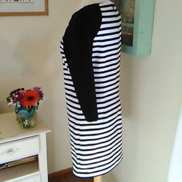 MICHAEL Michael Kors Ponte Knit Striped Dresd - Picture 5 of 12